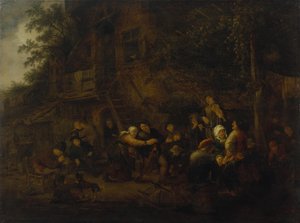 Festa rurale da Adriaen van Ostade