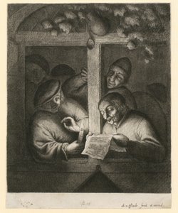 Cantante alla finestra da Adriaen van Ostade