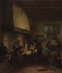 Scena di taverna, inizio 1660s da Adriaen van Ostade