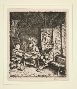 I giocatori di backgammon da Adriaen van Ostade