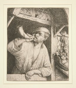 Il fornaio che suona il corno da Adriaen van Ostade