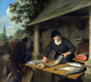 La pescivendola da Adriaen Jansz. van Ostade