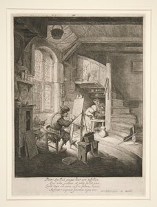 Il Pittore nel Suo Studio da Adriaen van Ostade