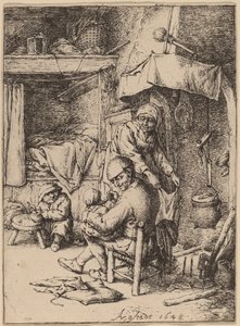 Il pater familias da Adriaen van Ostade