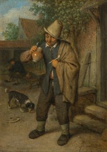 Il senso del gusto (da una serie di Cinque sensi) da Adriaen van Ostade