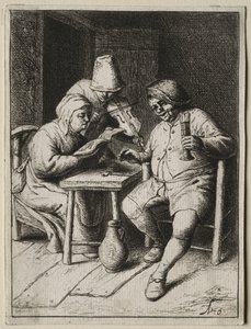 Il cantante da Adriaen van Ostade