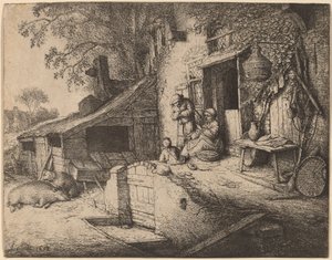 La filatrice da Adriaen van Ostade