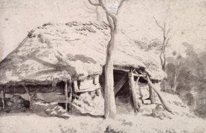 Un ovile nella foresta da Adriaen van de Velde