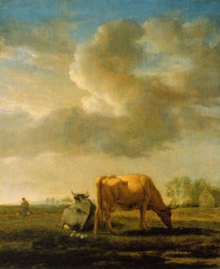 Mucche in un campo da Adriaen van de Velde
