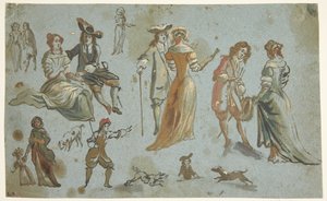 Studi di figure da Adriaen van de Velde