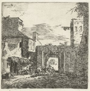 Locanda alla porta della città da Adriaen van de Velde