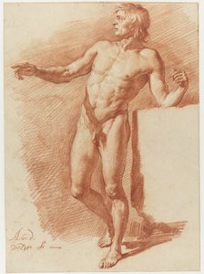 Nudo maschile in piedi da Adriaen van de Velde