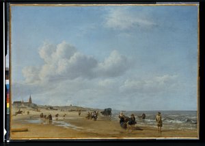 La spiaggia di Scheveningen da Adriaen van de Velde