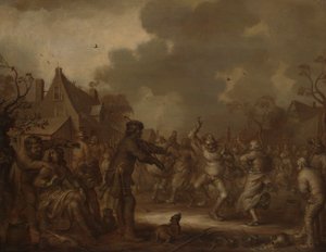 Contadini che Ballano da Adriaen van de Venne