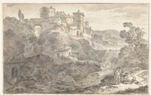Paesaggio italiano da Adriaen van der Cabel