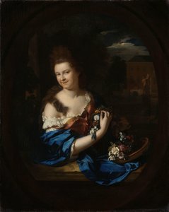 Ritratto di Margaretha Rendorp, moglie di Jan van de Poll da Adriaen van der Werff