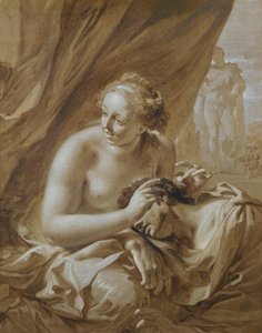 Mentre Sansone dorme in grembo a Dalila, lei fa cenno ai suoi nemici di avvicinarsi e di tagliargli i capelli (Giudici 16:19).