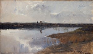 Cacciatori sulla brughiera a nord di Skagen da Adrian Scott Stokes