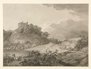 Veduta del Castello di Nossen in Sassonia da Adrian Zingg