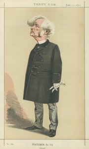 Samuel Morley (litografia a colori) da Adriano Cecioni