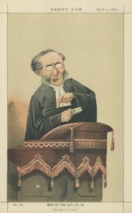 Reverendo John Cumming (litografia a colori) da Adriano Cecioni