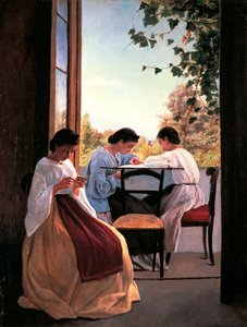 Le ricamatrici (dettaglio) da Adriano Cecioni