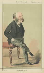 W H Smith (litografia a colori) da Adriano Cecioni