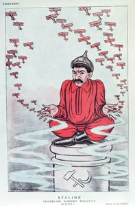 Caricatura di Stalin dal giornale francese 