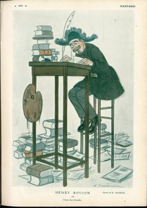 Fantasio, ca. 1912 - Illustrazione di A Barrere (1874-1931): Belle Arti, Lettura Scrittura - Roujon Henry da Adrien Barrere