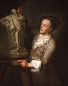 Louis François Roubiliac 1702-1762 da Adrien Carpentiers