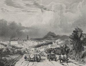 Vista generale di Riom, Alvernia