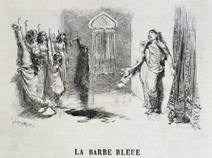 Barbablù - in "Le Fiabe" di Charles Perrault, illustrazioni di Adrien Marie da Adrien Emmanuel Marie