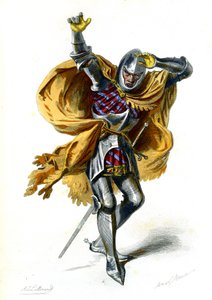 Conversione di San Paolo: Saulo, rappresentazione sotto il re francese Carlo VI. 1872 (incisione) da Adrien Emmanuel Marie