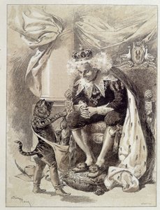 Il Gatto con gli Stivali - in Les Contes de Fées di Charles Perrault, illustrazioni di Adrien Marie da Adrien Emmanuel Marie