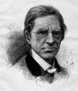 Ritratto di Émile Littré (1801-1881), filologo, medico e politico francese. Incisione di Adrien Marie in 