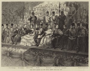 Il concerto di stato alla Royal Albert Hall, il palco da Adrien Emmanuel Marie