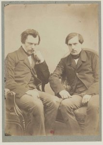 I fratelli Goncourt, ca 1855 da Adrien Tournachon