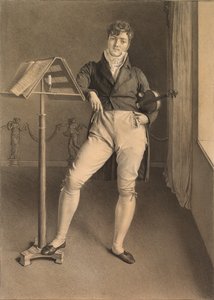 Ritratto del violinista Jean Vidal (1789-1867) da Adrien Victor Auger