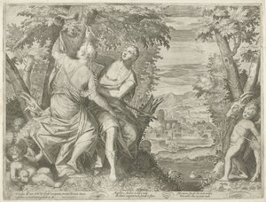 Angelica e Medoro da Egidius  Sadeler (II)