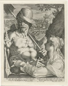 Cristo appare come giardiniere a Maria Maddalena (Noli me tangere) da Egidius  Sadeler (II)