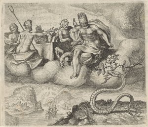 Favola di Giove e il serpente da Egidius  Sadeler (II)