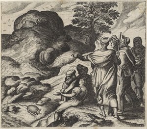 Favola della montagna che partorisce da Egidius  Sadeler (II)