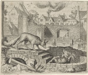 Favola della volpe e della capra da Egidius  Sadeler (II)