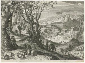 Novembre e dicembre da Egidius  Sadeler (II)