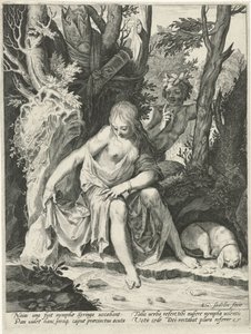 Pan spia la ninfa Siringa da Egidius  Sadeler (II)