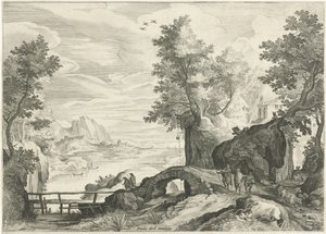 Paesaggio fluviale da Egidius  Sadeler (II)