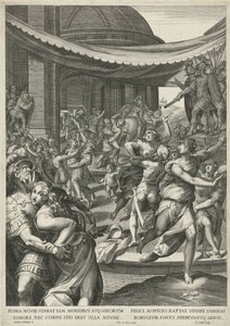 Ratto delle Sabine da Egidius  Sadeler (II)
