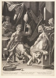 Ercole e Omphale da Aegidius Sadeler II
