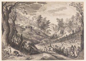 Marzo/Aprile, da I dodici mesi da Aegidius Sadeler II