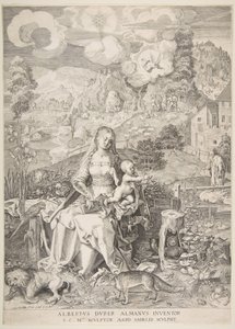 Vergine e Bambino in un paesaggio, ca. 1597